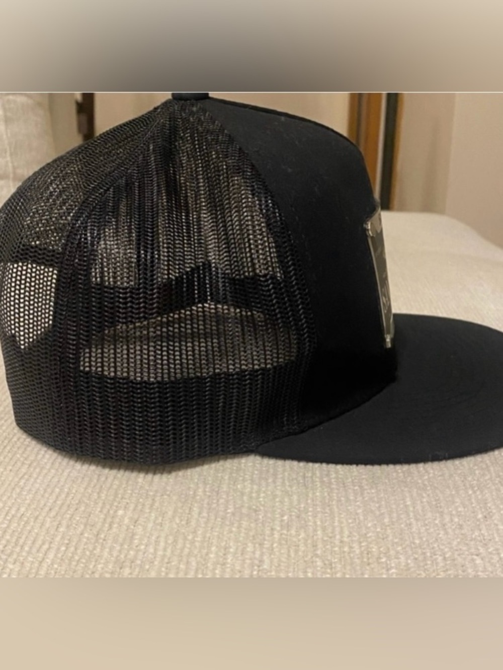 The Classic Black Mesh Trucker Hat with Mexican  metal plate